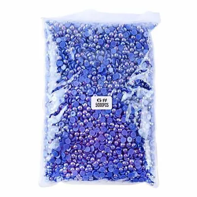 ABS Resin Pearl Beads Set Half Round Nail Crafts Art DIY Decoration Rhinestones • $31