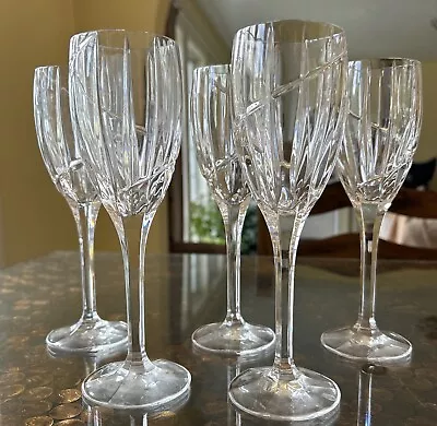 5 Mikasa Uptown Crystal Wine Glasses Set Of  8  Tall • $19.98