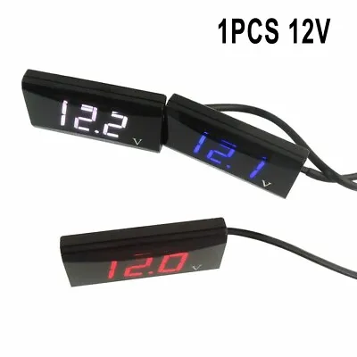 Mini Size LED Digital Volt Meter Display Gauge For 12V DC Caravan Car Battery • £7.04