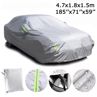 6-Layer Waterproof Car Cover All Weather Protection For Sedan Up To 185 L Silver • $65.25