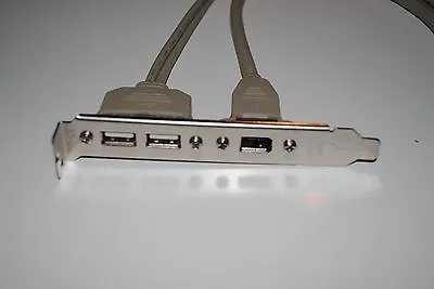 New! ASUS Universal 2 Port USB 2.0 / 1 Port Firewire 1394 Rear Panel Bracket  • $8.85