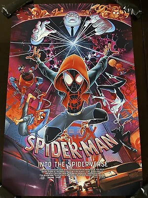 Spider-Man Into The Spider-Verse Movie Poster Art Miles Morales Mondo Sdcc • $499.99