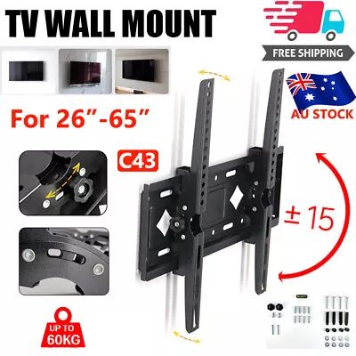 TV Wall Bracket Mount Tilt For 26 40 42 46 47 50 52 55 60 65INCH SONY LG Samsung • $23.99