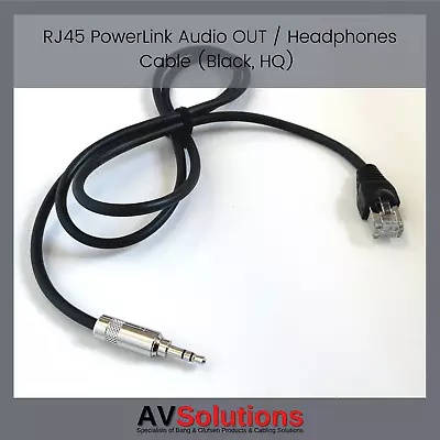 £16.99 • Buy B&O | HQ Cable For RJ45 PowerLink AUDIO Output | Headphone Adaptor | HQ | 1 M