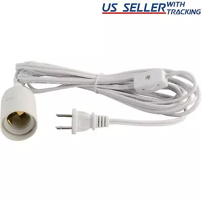 E26 Light Bulb Socket To AC Wall Outlet Plug Adapter On/Off Switch 12 FT Cord • $8.99