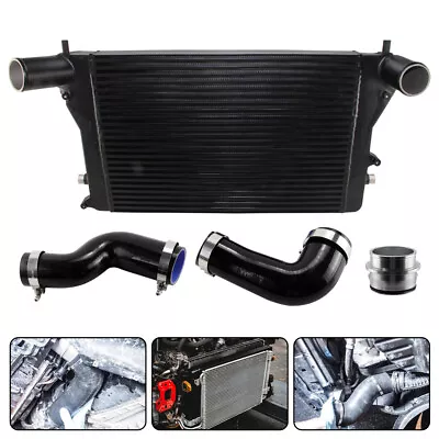 FMIC Intercooler Kit For VW Golf GTI 06-10 2.0T MK5 MK6 A3/S3 (VERSION 2) Black • $413.85