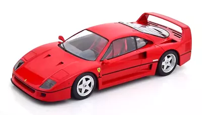 1/18 Ferrari F40 1987 Red Interior Red Diecast Model Car By KK Scale KKDC180694 • $139.89