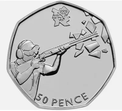 2012 OLYMPIC SHOOTING - 2011 - 50p Coin • £2.99