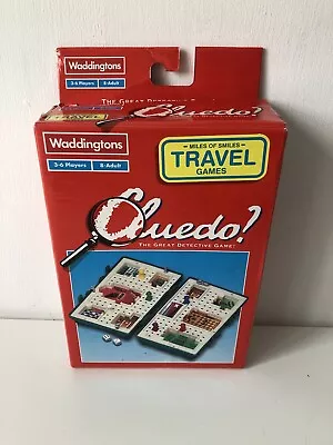 Waddingtons Cluedo Travel Edition Card Board Game - RARE Vintage Hasbro 1997 • £7.95