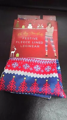 Nwtvoh My Snowflake Womens Christmasvfleece Lined Leggings L/xl • $14.99