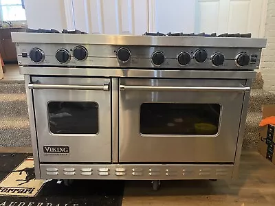 VIKING VGSC4866GSS- 48  PRO Gas Range Oven 6 Burners + Griddle Stainless VIDEO! • $4499.99