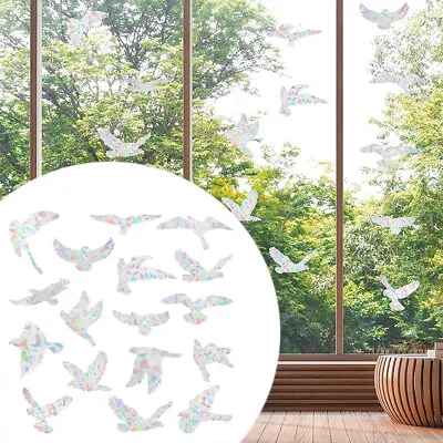 20pcs Static Sticker Anti Collision Removable Bird Shape Window Cling DIY Craft • $12.03