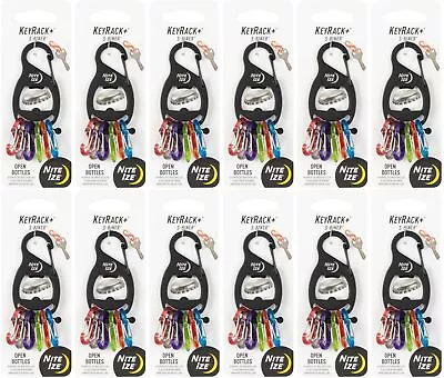 Nite Ize KeyRack+ W/ Plastic Mini S-Biners - Black (12-Pack) • $57.78