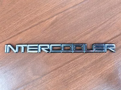 Volvo “Intercooler” Trunk Emblem/ Badge 240 740 760 780 940 GT GLT Turbo Genuine • $54.97