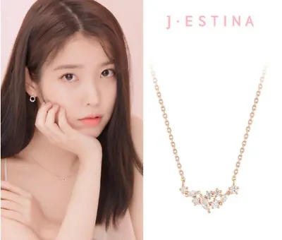 J.Estina Lala J Necklace JJPJNQ9AF509SR420 Silver 925 Cubic Zirconia Rose Gold • $89.99