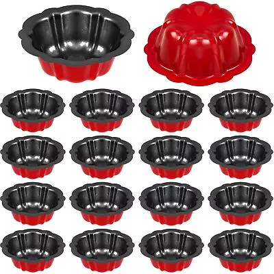 4 Inches Fluted Mini Cake Pan Nonstick Fluted Cake Pan Carbon Steel Tube Pan ... • $40.53