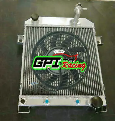 Radiator + FAN For Jaguar Mark 2 Daimler 2.5L V8; V8-250 Saloon XK 1962-1967 AT • $273