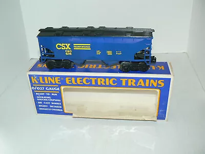 K-Line CSX Covered Hopper Blue O Gauge EUC • $19.50