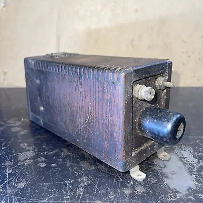 $200 • Buy Antique Wooden Coil Box SplitDorf Magneto Switch Automobile Brass Era Buzz Box