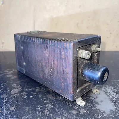 Antique Wooden Coil Box SplitDorf Magneto Switch Automobile Brass Era Buzz Box • $200