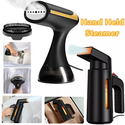 Hand Held For Clothes Garment Steamer Stem Iron Travel Fast Heat 700W/1500W UK • £18.99