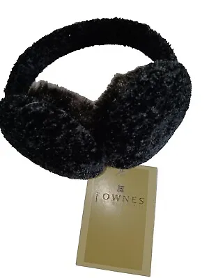 Fownes The Makers Of UGG Plush Warm Fur/Chenille Earmuffs Black • $24.99