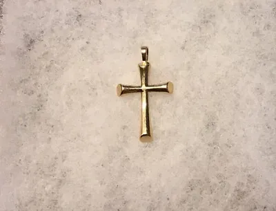 14k Gold Vintage Cross Pendant • $299