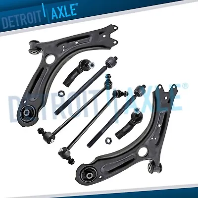 $113.26 • Buy Front Lower Control Arms Sway Bars Tie Rods Kit For 2011 - 2018 Volkswagen Jetta