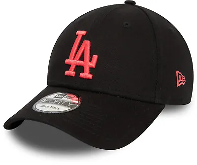 Los Angeles Dodgers New Era 9Forty League Essential Black Baseball Cap • £22.95