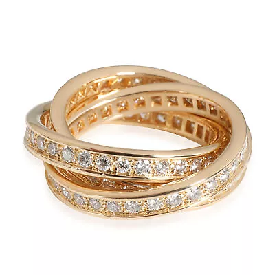 Cartier Vintage Trinity Diamond Ring In 18k 3 Yellow Gold 1.55 CTW • $10771.75