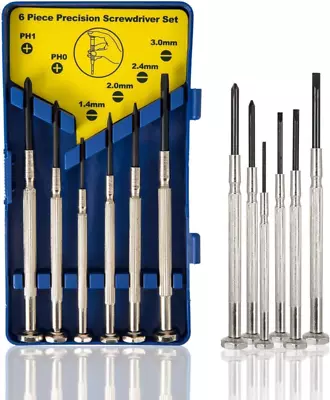 US 6 Pcs Mini Screwdriver Set Eyeglass Precision Repair Tool Kit With 6 Size • $7.39