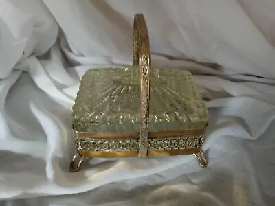 £14.25 • Buy Stunning CUT GLASS And SILVER PLATED Vintage CHEESE Or BUTTER Dish Lidded HOLDER
