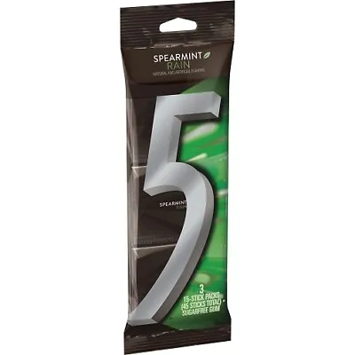 Wrigley's 5 Spearmint Rain Gum 3 Pk • $12.85