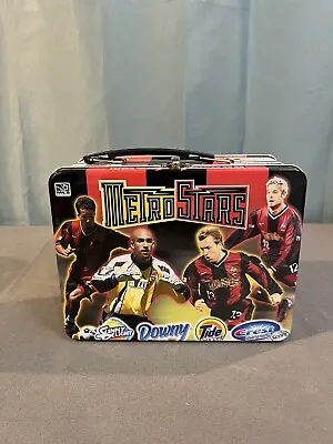 Vintage Rare 90’s  Metrostars Metal Lunch Box MLS USA Major League Soccer Howard • $25