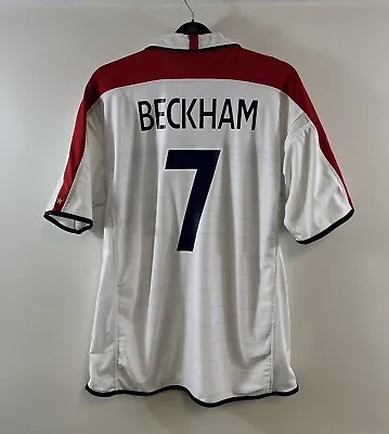England Beckham 7 Home Football Shirt 2003/05 Adults XL Umbro F697 • £89.99