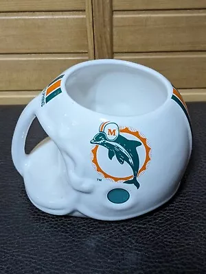 Vintage Miami Dolphins NFL Football Helmet Coffee Cup Mug 1986 Sports Concepts • $25