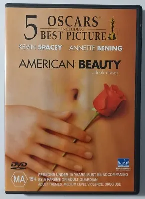 $6.95 • Buy American Beauty DVD PAL Region 4 VGC Romance Comedy Kevin Spacey Free Postage