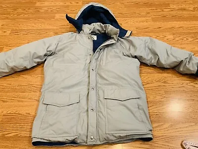 VTG 80s - 90s Eastern Mountain Sports Jacket Mens L Gray Down Puffer Ski Coat • $64.99