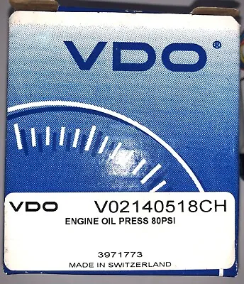 VDO Marine Engine Oil Pressure Gauge #V02140518CH • $24