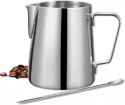 Milk Frothing Pitcher - 12Oz/350Ml Stainless Steel Espresso Milk Frothing Pitche • $10.68