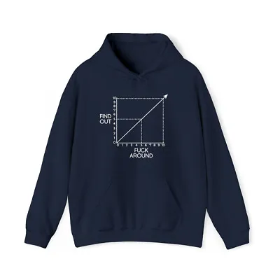 F Around And Find Out Hoodie Sweatshirt FAFO Funny Math Graph • $34.99