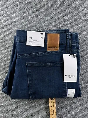 Goodfellow 36x30 Total Flex Blue Denim Slim Fit Jeans NWT Stretch • $14.43