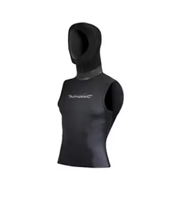 Akona Super Stretch Hooded Vest With Face/Neck Seal 5/3mm Size XS Scuba Snorkel • $49.98