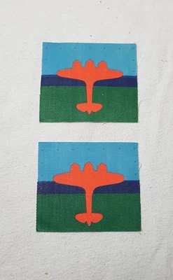 £15 • Buy WW2 Original Air Formation Signals Printed Cloth Patches Insignia 1 Pair
