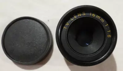 Tv  Camera Lens F1.6 16mm As New Unmounted Small & Cap Japan Vintage • $14.95