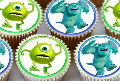 £2.99 • Buy Monster Inc Edible Cupcake Toppers Cake Decorations 3583