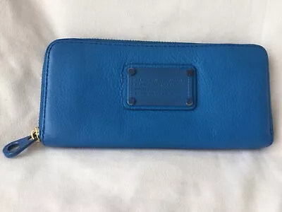 Marc By Marc Jacobs Zip Around Large Purse - Blue • £25