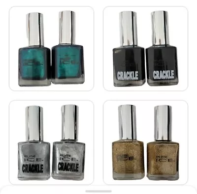 2 Pure Ice Nail Polish Or Crackle Limited - Choose Your Color Or Crackle Color • $9.99