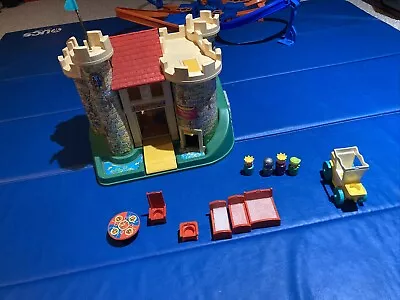 Fisher Price Castle 993 Little People Play Family Most Parts  Vintage 1974 • $60