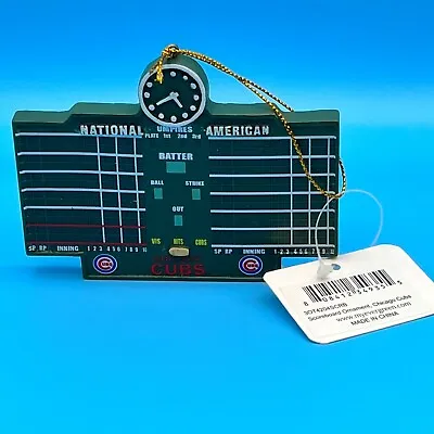 MLB Chicago Cubs/Wrigley Field Iconic Scoreboard Christmas Ornament NWT • $14.98